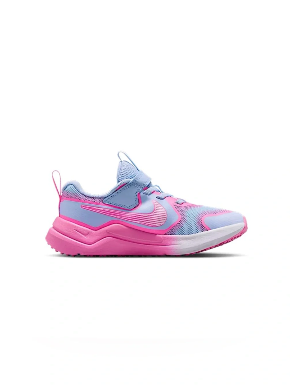 (PS) Nike Cosmic Runner Hydrogen Blue Pink Glow Kids Shoes IQ9862-401 Box No lid